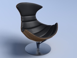 时尚休闲椅C4D模型 chair 3d model
