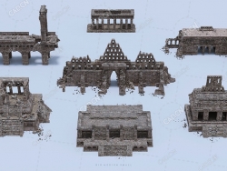 20GB失落的城市石头城堡倒塌的石墙房子BigMediumSmall – The Lost City