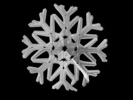 C4D雪花模型 snowflake schema 3d model