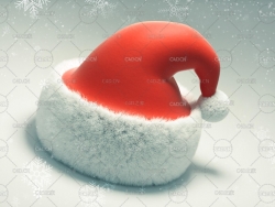 圣诞节帽子C4D模型 Santa Hat