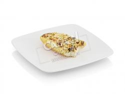 C4D蘑菇烤法棍面包食物模型 Bitten baguette baked with mushrooms