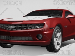 雪佛兰科迈罗2008款C4D汽车模型下载