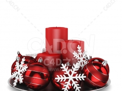 圣诞餐桌装饰雪花蜡烛彩灯 CHRISTMAS TABLE DECORATION 6