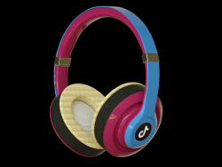 耳机耳麦抖音版模型，有材质细节展示，摄像机动画，使用OC渲染器渲染