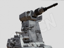 科幻游戏装备XR85坦克机器人C4D模型 Tank robot