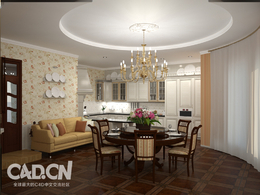 C4D室内模型 欧式餐厅C4D渲染模型 Restaurant 3d model