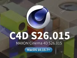 Mac版C4D S26.015三维建模动画模拟渲染软件Cinema 4D S26.015
