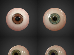 眼球C4D模型 Eyeball