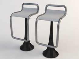 高脚椅/吧椅C4D模型 Bar chair