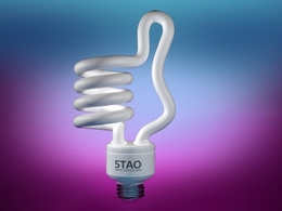 C4D产品渲染：创意节能灯泡渲染模型 Energy saving light