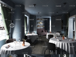 C4D室内模型：餐厅渲染 CGTrader – BeInspiration 37 3D models