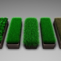 C4D绿草材质球 Gress Grass