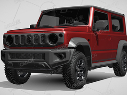 铃木吉姆尼长轴距越野车2022款C4D汽车模型下载