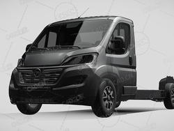 欧宝movano板车卡车货车运输车辆汽车2022款C4D汽车模型下载