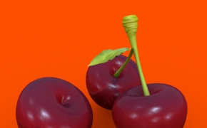 樱桃C4D模型 Cherry 3d model