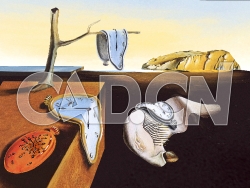 C4D融化的时间抽象艺术海报模型 Dali final