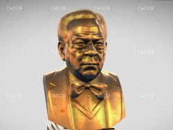 民权**安德鲁·扬铜像雕塑雕像C4D模型 Andrew Young