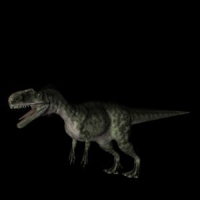 恐龙3D模型：单脊龙(Monolophosaurus)