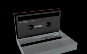 磁带、磁带盒C4D模型 Casette TAPE