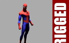 蜘蛛侠和毒液怪卡通3D模型(MAYA绑定)