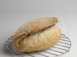 C4D铁架子上的烤面包模型 Bread