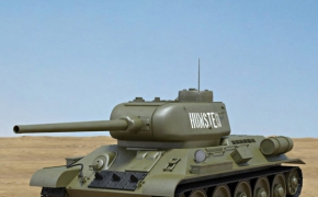 苏联二战中型坦克T-34/85 C4D模型 Tank 3D model