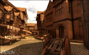 游戏场景3D模型之中世纪市镇 Arteria 3D Medieval Market Town
