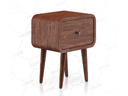 小木柜现代家具柜子C4D模型Small Wooden Cabinet