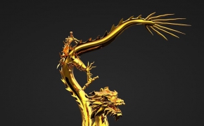 C4D金龙飞舞动画工程文件 golden dragon