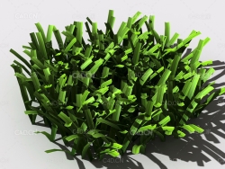 草坪草地绿草植物C4D模型 lawn-grass-f2