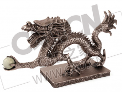 龙戏珠铜质工艺品摆件古董装饰品C4D模型下载