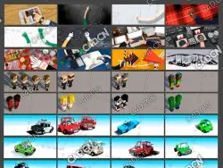 低面像素人物生活场景元素模型合集The Pixel Lab-Low Poly Explainer Pack For C4D