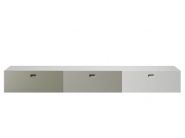 25厘米低柜现代储物柜3D模型素材下载Satellite Low Board Cabinets H 25 cm by Quodes