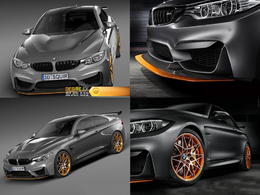 宝马M4跑车C4D模型 BMW M4 GTS 2016