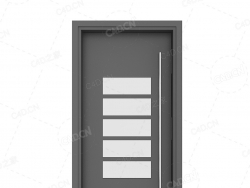 5块横条玻璃烤漆门酒店办公室门会议室门办公室门单开门长把手门长拉手平开门