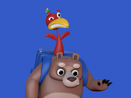 [Zbrush模型]班卓熊卡通形象ZTL模型 Banjo Kazooie