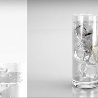 一杯冰块饮料C4D模型 Ice drinks 3D model