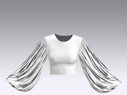 c4d模型女性衣服上衣Sleeves-47