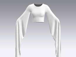 c4d模型女性衣服上衣Sleeves-12