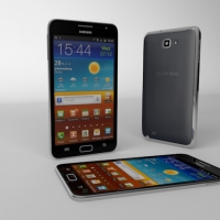 三星手机三维模型 3D Ocean Samsung Galaxy Note