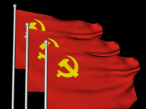 C4D红旗模型 党旗　Red flag