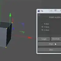 C4D点对齐插件Point Align v1.20使用教程