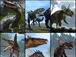 34个恐龙C4D模型（含绑定动画） all dinosaurs 3d models C4D Rigged