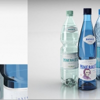 矿泉水、苏打水C4D模型 Mineral water 3D model
