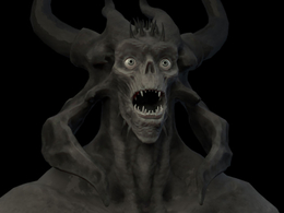 恶魔与魔鬼MAYA模型 Demon (Big) Maya Rig - with new facial setup