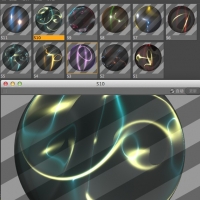 11款C4D炫丽材质 11 Effect Mats