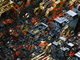 C4D实用工程第267季：科幻金属机械创意C4D工程文件 c4d project