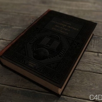 旧书C4D模型：Cinema 4D Old Book 3D Model