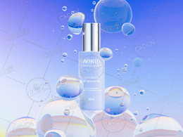 C4D OCTANE护肤产品包装电商海报广告图