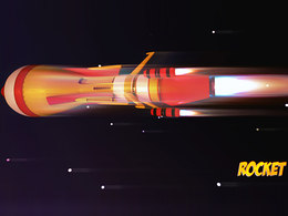 卡通火箭C4D模型 Cartoon Rocket